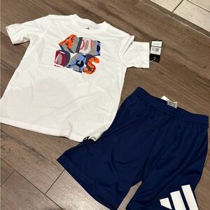Boys Adidas 2PC Set Size 7